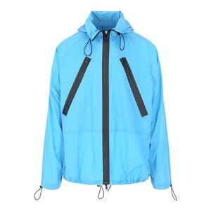 Bottega Veneta Anorak Nylon Jacket Size XL Mens Light Blue $1950